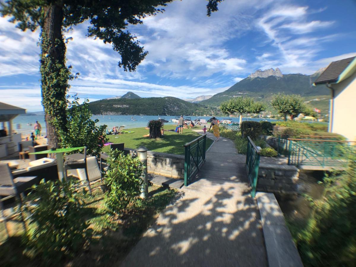 Studio Les Pieds Dans L'Eau Au Bord Du Lac D'Annecy Duingt Exterior photo